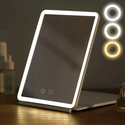 Foldable LED Makeup Mirror