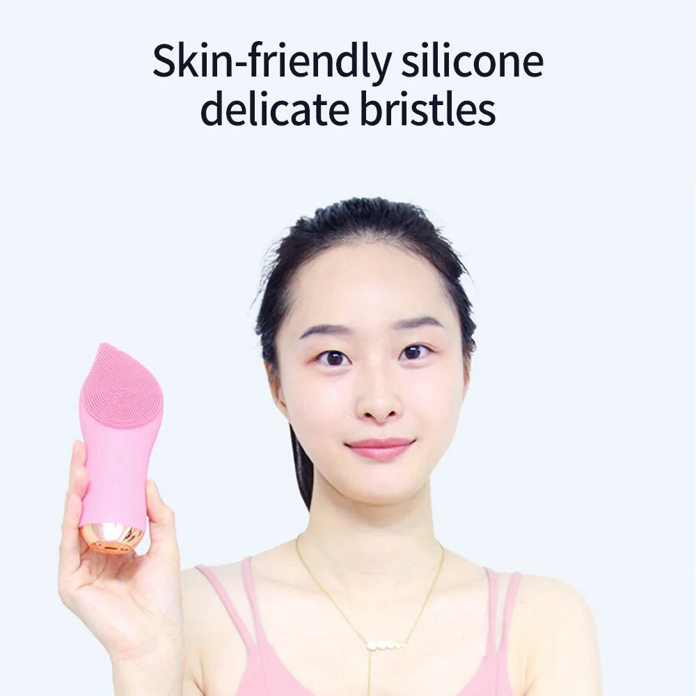 Electric Silicone Facial Cleansing Brushes